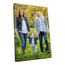 Quadro Personalizado Suas Fotos Família Em Canvas 100x 70cm