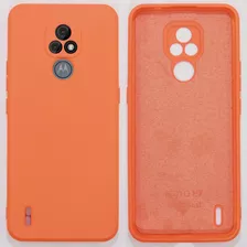 Capa Compatível Com Moto E7 Em Diversas Cores Aveludadas