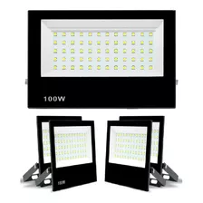 5 Refletor 100w Iluminação Quadra Esportivas Estádios Campos