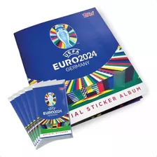 Álbum Uefa Euro 2024 Germany + 60 Figurinhas (10 Envelopes)