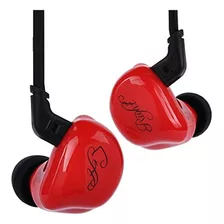 Audífonos Auriculares Aislamiento De Ruido 2 Pine Cable Rojo