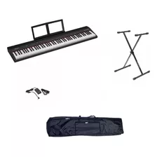 Teclado Musical Roland Go:piano Kit Go-88p + Base + Funda 88 Teclas Negro 110v