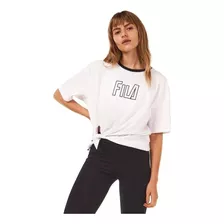 Camiseta Feminino Fila Cropped Street Hop Branco/preto //n