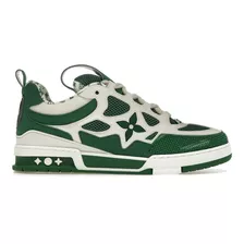 Tenis De Luxo Louis V Skate Verde Moda Grife Lançamento