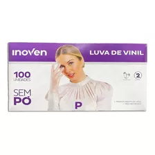 Luva De Vinil Inoven P 100 Unid Sem Pó
