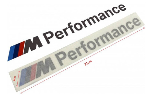Stickers Bmw M Performance 2 Pzas Para Facias Estribos 325i Foto 2