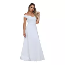 Vestido De Noiva Longo Rodado Com Renda Ombro A Ombro 2023