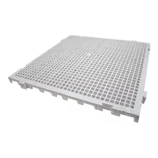 Kit 20 Estrados Pallet Plastico Modular 50x50x25 Branco