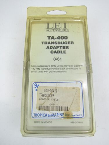 New Genuine Lowrance Eagle Lei Ta-400 Transducer Adapter Ttn Foto 2