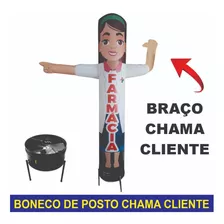 Boneco De Posto Biruta Personalizado Farmácia C/motor Bivolt