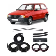 Kit Borracha Portas Frisos Teto Cana Mala Ping Fiat Uno 2p