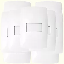 Kit 10 Interruptor De Luz Branco 1 Tecla Simples Horiz Home 