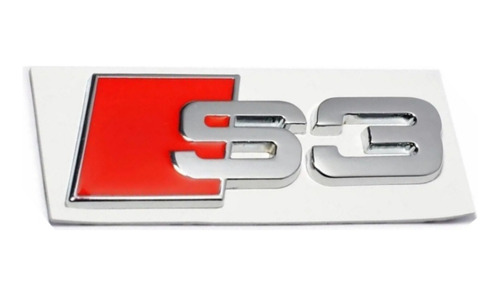 Emblema Audi Sline Baul A3 S3 Plateado Trasero Metalico Foto 2