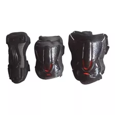 Set Protecciones Rider Evo Negro - Rojo S