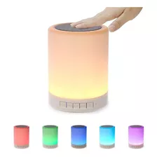 Lámpara/parlante Led Táctil 7 Colores En 1