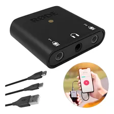 Interface Rode De Áudio Ultracompacta Usb/usb-c/lightning Cor Preto Na