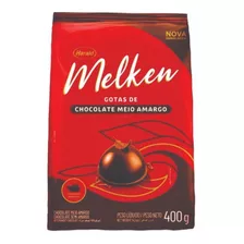 Chocolate Gotas Meio Amargo Melken 400g - Harald