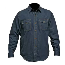 Camisa Jean Farwest Azul Clasico