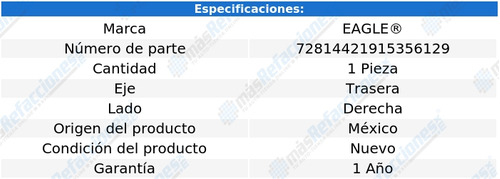 Base Amortiguador Trasera Der Five Hundred V6 3.0l 05-07 Foto 4