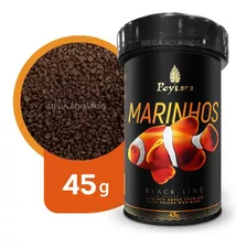 Alimento Super Premium Para Peixes E Crustáceos Poytara Marinhos Black Line P Com Alho 45g