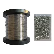 Rolo De Arame Aço Inox + 1000 Ilhos Para Apicultura 