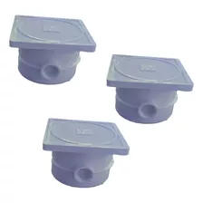 3 Caja Registro Abs Para Reflector Lampara Alberca Hayward