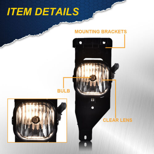 Bumper Driving Fog Lights Lamps Fit For 05-07 Ford F-250 Oad Foto 5