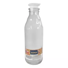 Botella De Vidrio 500ml Con Tapa: Blanca, Azul O Roja.