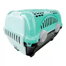 Caixa Transporte Cães Gatos Pets N2 Até 12 Kg Furacão Pet Cor Verde