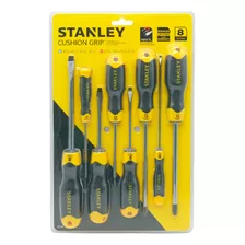 Destornilladores Juego 8 Piezas Stanley Cushion Grip 91-541