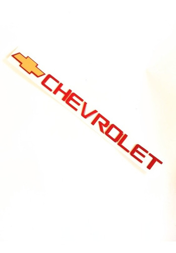 Emblema Letra Chevrolet Silverado Cheyenne Suburban Rojo Foto 3