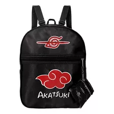 Mini Mochila Estampada Akatsuki Naruto Shippudem