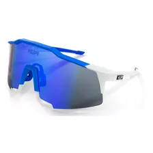 Oculos Ciclismo Performance Hupi Stelvio Branco/azul