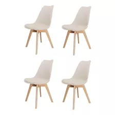 Cadeira De Jantar Saarinen Wood 4 Unidades