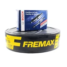 Kit Pastilha De Freio + Dois Disco Traseiro Para Focus Bosch