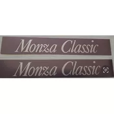 Par De Emblema Monza Classic Até 87 Adesivo Papel Laminado