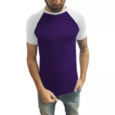 Camiseta Masculina Raglan Manga Curta