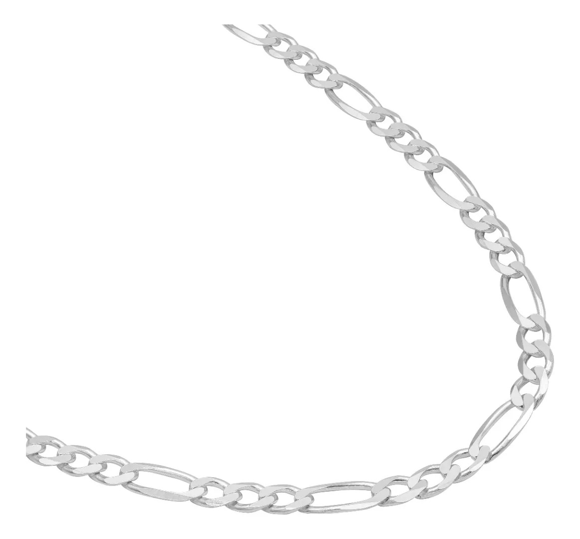 Cadena Figaro 3x1 Plata Ley .925 de 60cm para Hombre - Imagen 1