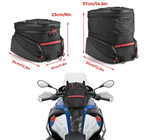 Tank Bag Maleta Moto Techx2 35lts Universal Bmw Ktm Suzuki Foto 3