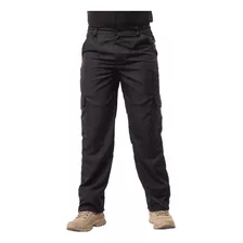 Calça Tática Cargo Militar Reforçada Poly Rip Stop Preto