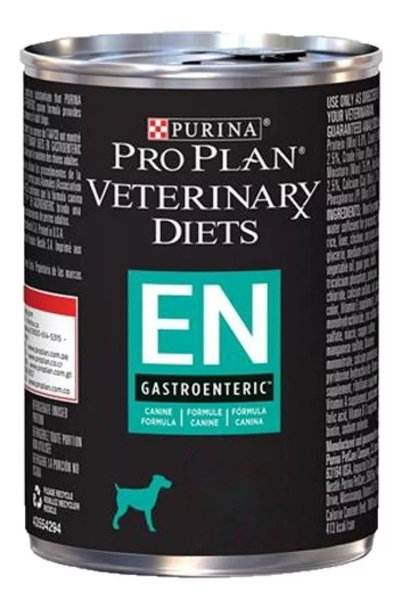 Alimento Pro Plan Veterinary Diets En Gastroenteric Para Perro Todos Los Tamaños Sabor Mix En Lata De 380g