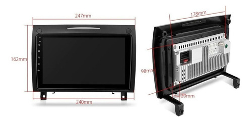 Mercedes Benz Slk 2003-2011 Carplay Android 11 Radio Touch Foto 9