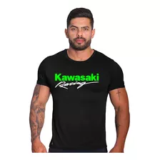 Camisa Camiseta Kawasaki T-shirt Motociclista Team Racing Uv
