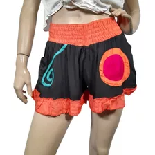 Short Hindu Verano Aplique Elastizados Talles S A L 