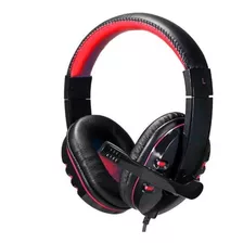 Headset Gamer P2 Microfone Preto E Vermelho Sy733mv Soyto