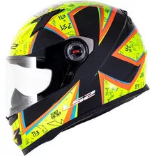 Capacete Ls2 Ff358 Rafael Paschoalin Amarelo Tamanho 56