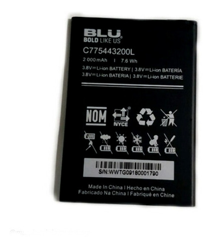 Batería Blu C5 C014l C775443200l (somos Tienda Física)