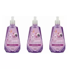 Softfix Lavanda Sabonete Líquido 500ml (kit C/03)