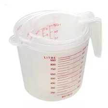 Jarra De Medidas Vaso Envase Cocina Hogar Taza Ml Litros