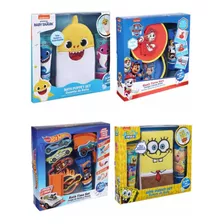 Pack Baño Baby Shark - Paw Patrol - Hot Wheels Y Bob Esponja